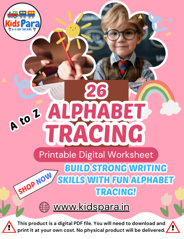 Prenursery Tracing Worksheet Activity - Digital PDF